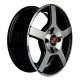 14" 4x100 Barzetta Carrello Black Polished ET30 5.5J