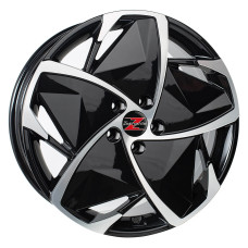 19" 5x108 Barzetta Elettrico Black Polished ET45 8.0J