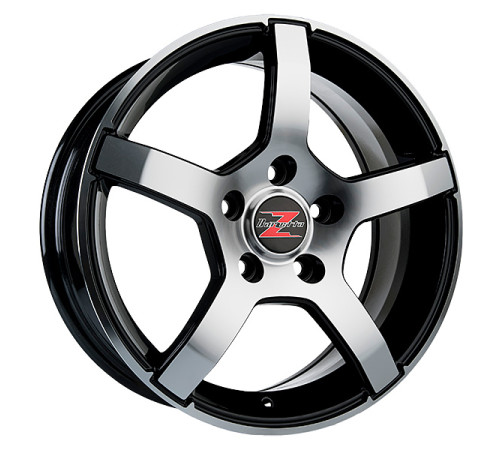 15" 4x100 Barzetta Inverno Black Polished ET40 6J