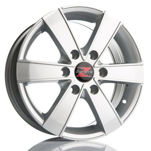 16" 6x130 Barzetta Toro Silver for vans ET60 7J