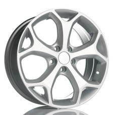 16" 5x108 Barzetta Kinect Silver ET43 6.5J