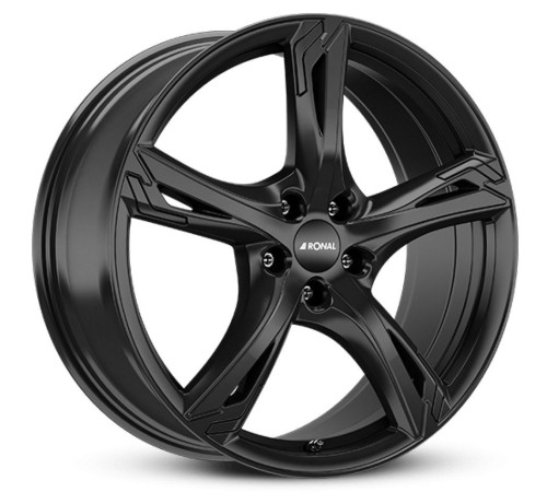 20" 5x108 Ronal R62 JET BLACK ET40 8.5J