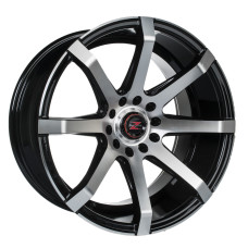 17" 5x120 Barzetta Grottesco Black Polished ET25 9J