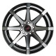 17" 5x120 Barzetta Grottesco Black Polished ET25 9J