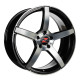 19" 5x114.3 Barzetta Inverno Black Polished ET40 8.5J