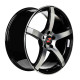 19" 5x114.3 Barzetta Inverno Black Polished ET40 8.5J