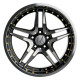 18" 5x112 Melchior GT Black Polished Gold Rivets ET35 8J