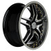 18" 5x112 Melchior GT Black Polished Gold Rivets ET35 8J 18" 5x112 Melchior GT Black Polished Gold Rivets ET35 8J