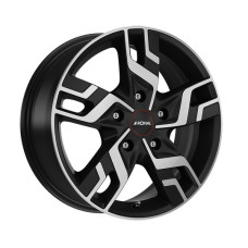 16" 5x120 Ronal R64 BLACK-MATT-FRONT CUT ET51 6.5J