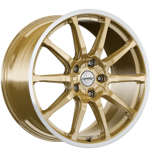 19" 5x114.3 Speedline SC1 Motorismo RACING GOLD-RIM LIP CUT ET35 8.0J