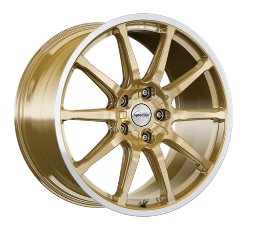 19" 5x112 Speedline SC1 Motorismo RACING GOLD-RIM LIP CUT ET20 8.0J