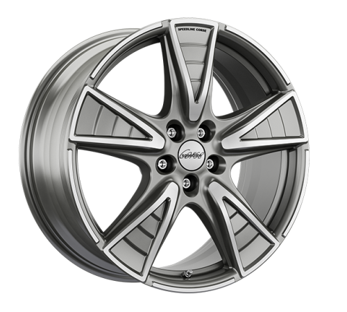 18" 5x127 Speedline SL7 Gladiatore FERRIC ANTHRACITE-MATT-FRONT CUT ET50 8.5J