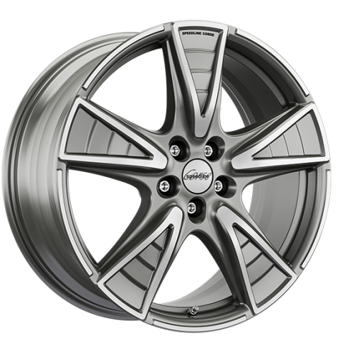 18" 5x112 Speedline SL7 Gladiatore FERRIC ANTHRACITE-MATT-FRONT CUT ET30 8.5J