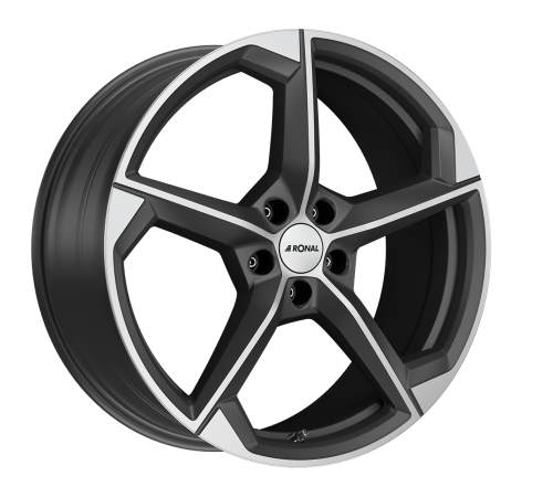 20" 5x112 Ronal R66 ORBIT GREY-MATT-FRONT CUT ET35 8.5J