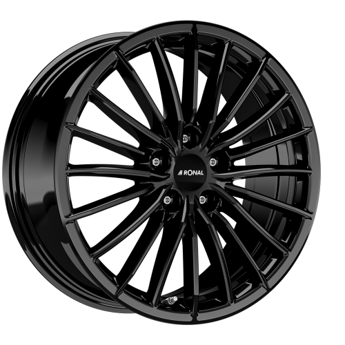 18" 5x112 Ronal R68 JET BLACK ET32.5 8.0J