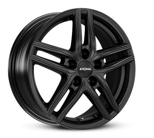 18" 4x100 Ronal R65 JET BLACK-MATT ET37 7.0J