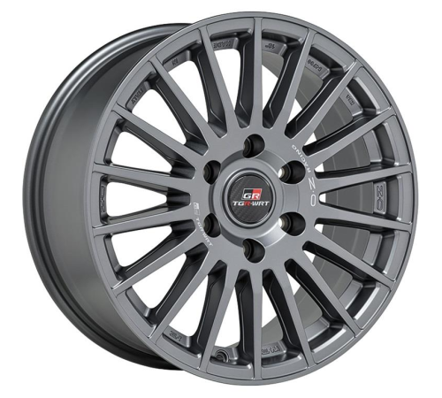 18'' 6x139.7 OZ Racing Rally Desert TGR-WRT Matt Graphite + Silver Lettering ET50 8J