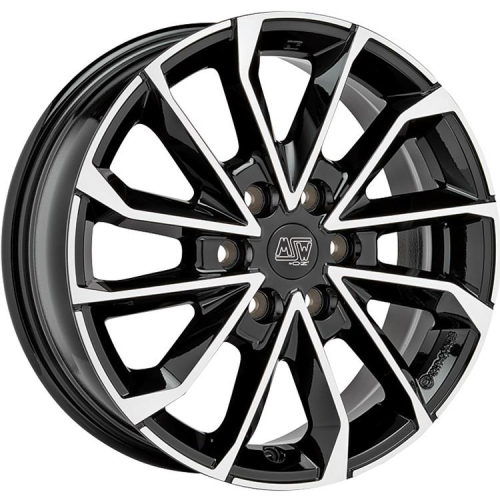 17'' 6x120 MSW 42 Van Gloss Black Full Polished ET50 6.5J