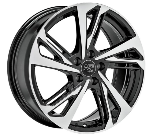 17'' 5x112 MSW 60 Gloss Black Full Polished ET38 7.5J