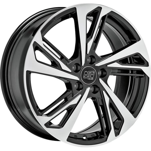 17'' 5x112 MSW 60 Gloss Black Full Polished ET38 7.5J