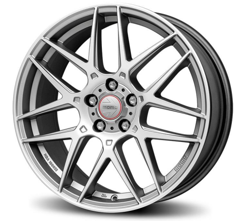 17'' 5x112 Momo Competizione Titan-Silver Polished ET35 7.5J
