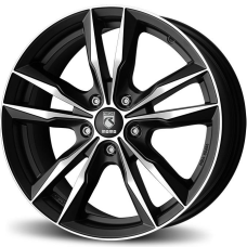 16'' 5x100 Reds Fast Matt Black polished ET40 6.5J