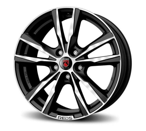 17'' 5x108 Reds K2 HD Matt Black polished ET45 7.5J