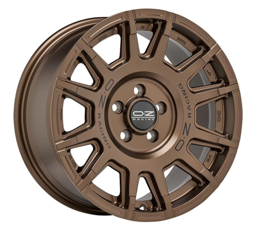 17'' 6x120 OZ Racing Rally Legend Matt Bronze + Black Lettering ET35 8J