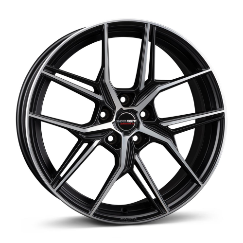 19'' 5x108 Borbet QX black polished matt ET50 8J