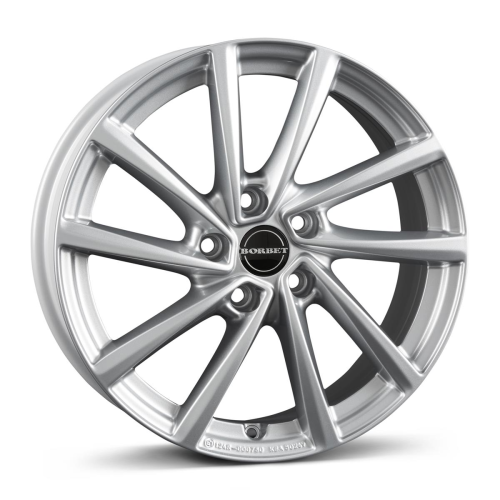 19'' 5x108 Borbet V Crystal Silver ET47 7J