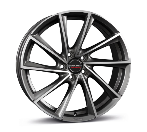 18'' 5x108 Borbet VTX Graphite Polished ET45 8J