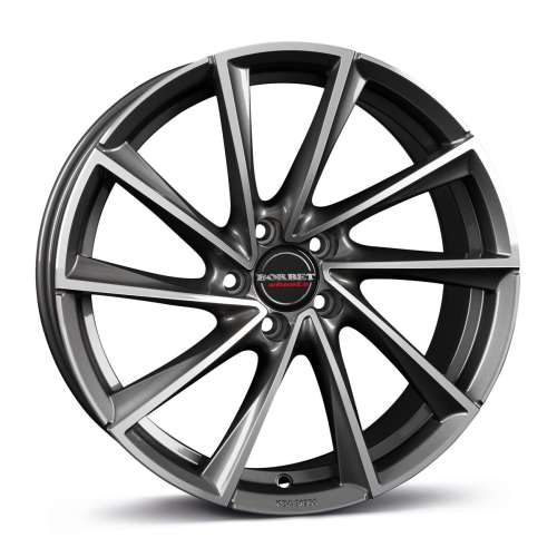 18'' 5x108 Borbet VTX Graphite Polished ET45 8J