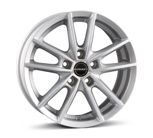 17'' 5x112 Borbet W Crystal Silver ET43 7J