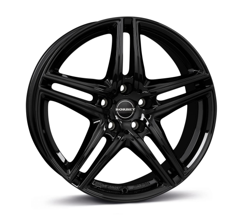 16'' 5x112 Borbet XR black glossy ET22 6.5J