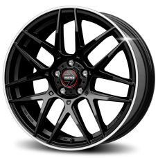 17'' 5x112 Momo Competizione Glossy Black Polished Lip ET35 7.5J