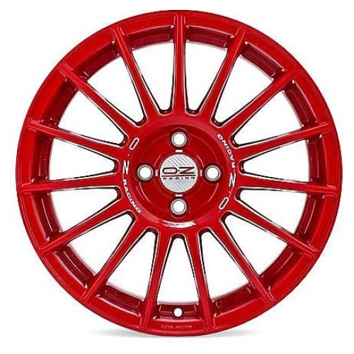 17'' 4x100 OZ Racing SUPERTURISMO LM RED WHITE LETTERING 4h  ET42 7J