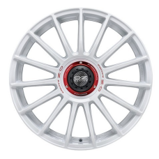 18'' 5x114.3 OZ Racing Superturismo Evoluzione WRC Race White Red Lettering ET45 8J 18'' 5x114.3 OZ Racing Superturismo Evoluzione WRC Race White Red Lettering ET45 8J
