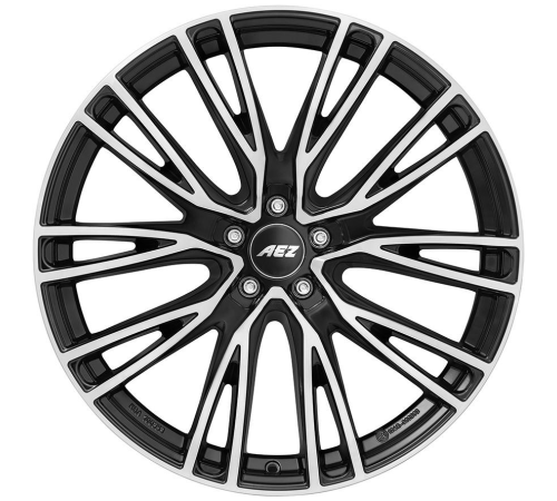 19'' 5x112 AEZ Seattle dark Black/polished ET39 8J