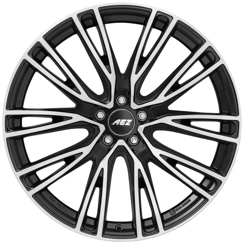 19'' 5x130 AEZ Seattle dark Black/polished ET40 8J