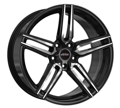 18'' 5x112 Venue Meta Black Polished ET35 8J