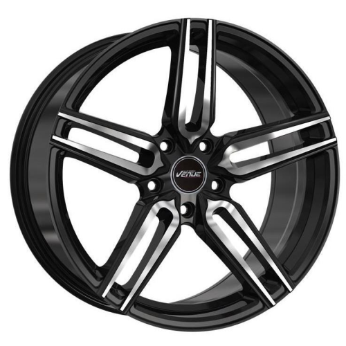 18'' 5x112 Venue Meta Black Polished ET35 8J