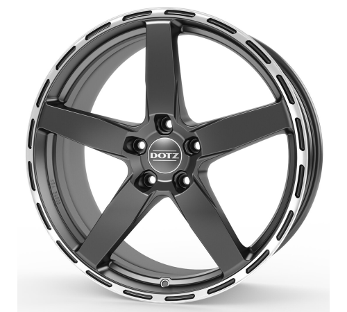19'' 5x112 Dotz MarinaBay dark Gunmetal/polished lip ET25 8.5J