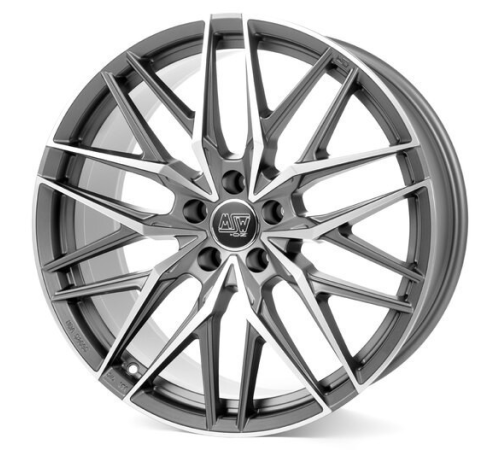 22'' 5x112 MSW 50 Matt Gun Metal Full Polished (Mgmfp) ET18 10J