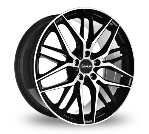 18'' 5x120 Avus AF19 Black Polished ET45 8J