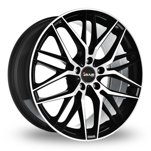18'' 5x120 Avus AF19 Black Polished ET45 8J