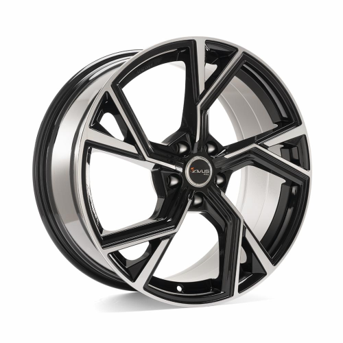 18'' 5x112 Avus AF20 Black Polished ET35 8J