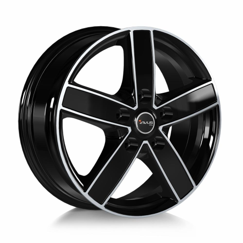 17'' 5x118 Avus AC-V51 Black Polished ET62 7J