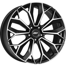 20'' 5x108 AEZ Leipzig dark Black/polished ET38 9J