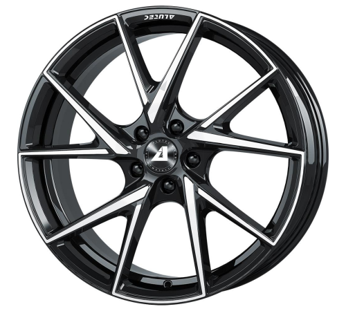 18'' 4x100 Alutec ADX.01 diamond-black frontpolished ET38 7.5J