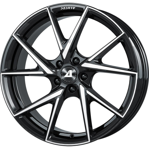 18'' 4x100 Alutec ADX.01 diamond-black frontpolished ET38 7.5J